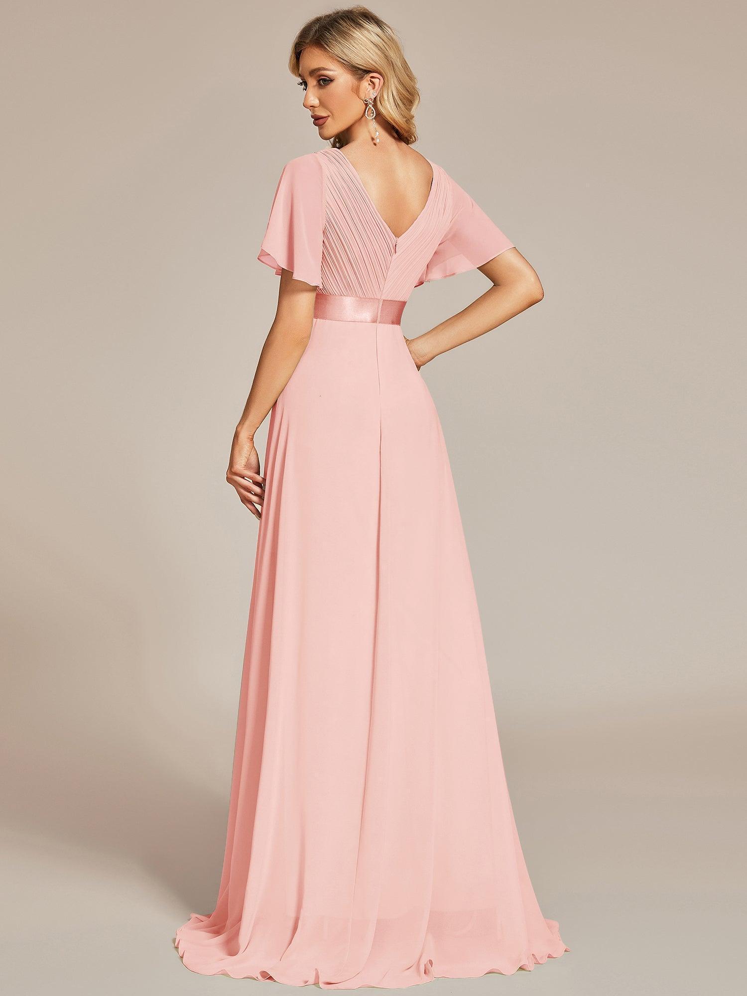 ELEONORE™ – High-Waist Chiffon Bridesmaid Dress