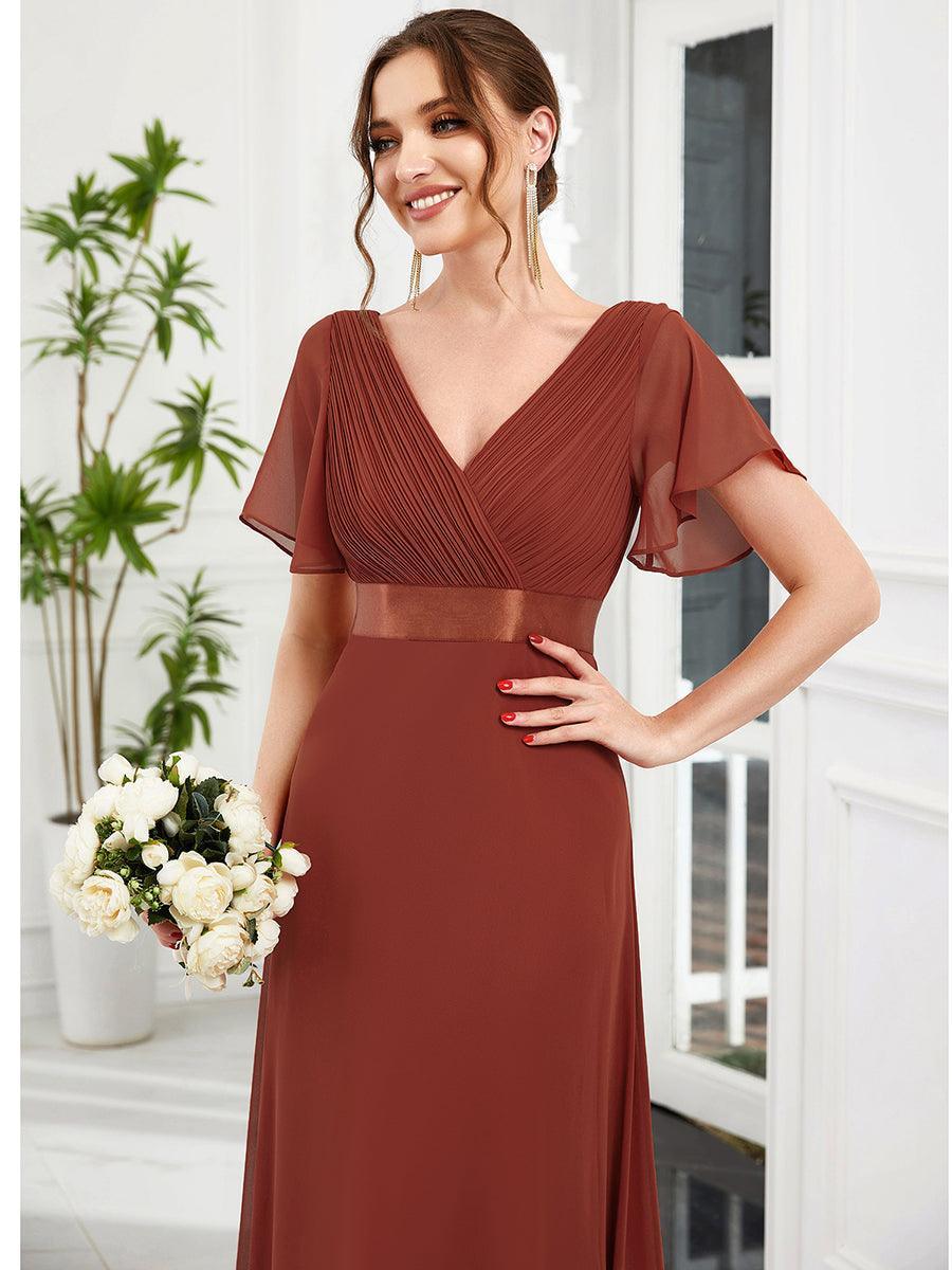 ELEONORE™ – High-Waist Chiffon Bridesmaid Dress