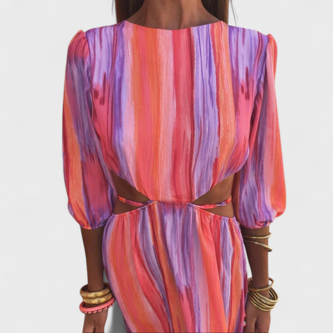 RIVÉLIA™ – Artistic Flowing Maxi Dress