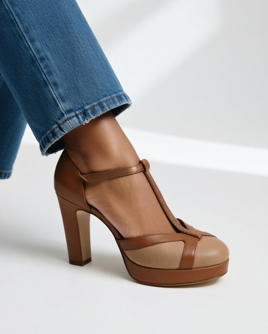 MAËLYNE™ – Retro Strap Comfort Heels