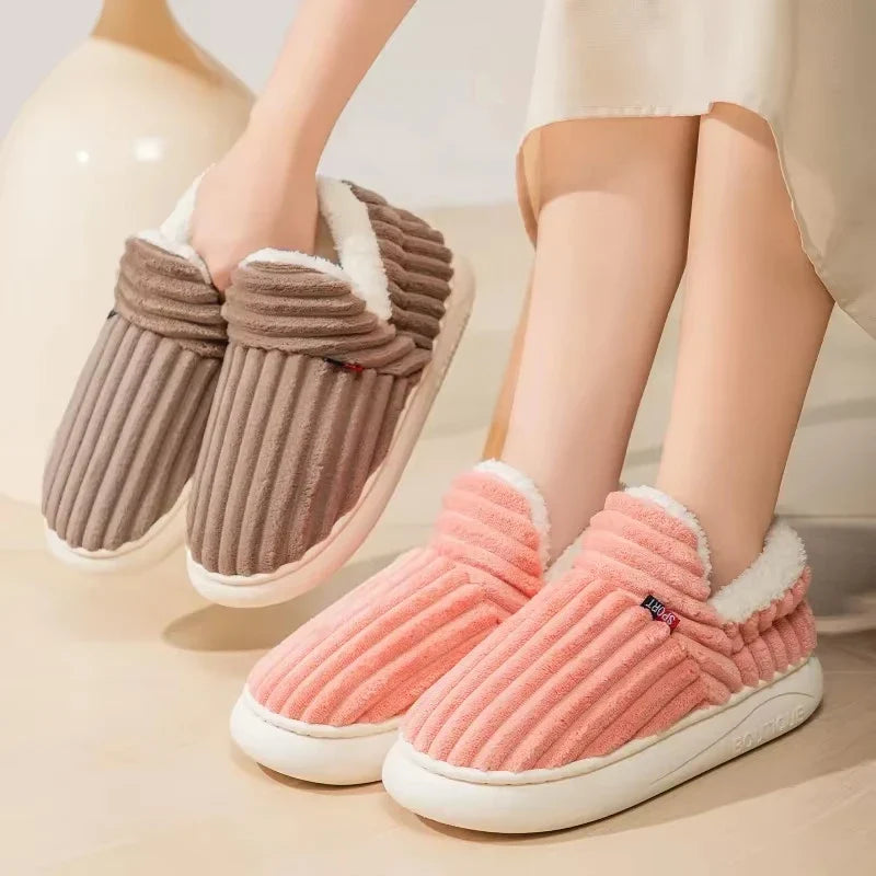 Etta™ | Corduroy High-Top Fleece Slippers
