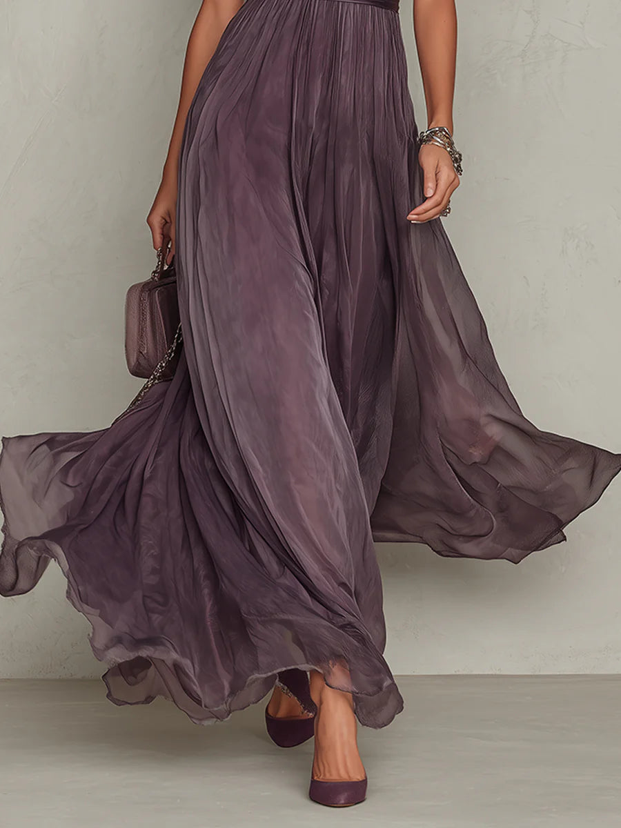LUNARA™ – Vintage Hollow-Out Maxi Dress