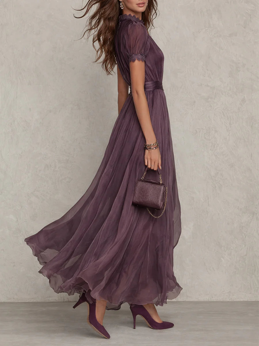 LUNARA™ – Vintage Hollow-Out Maxi Dress