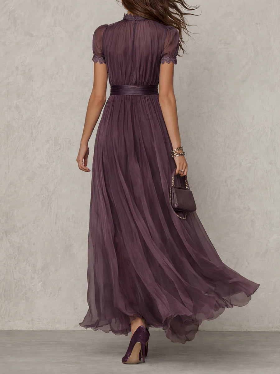 LUNARA™ – Vintage Hollow-Out Maxi Dress