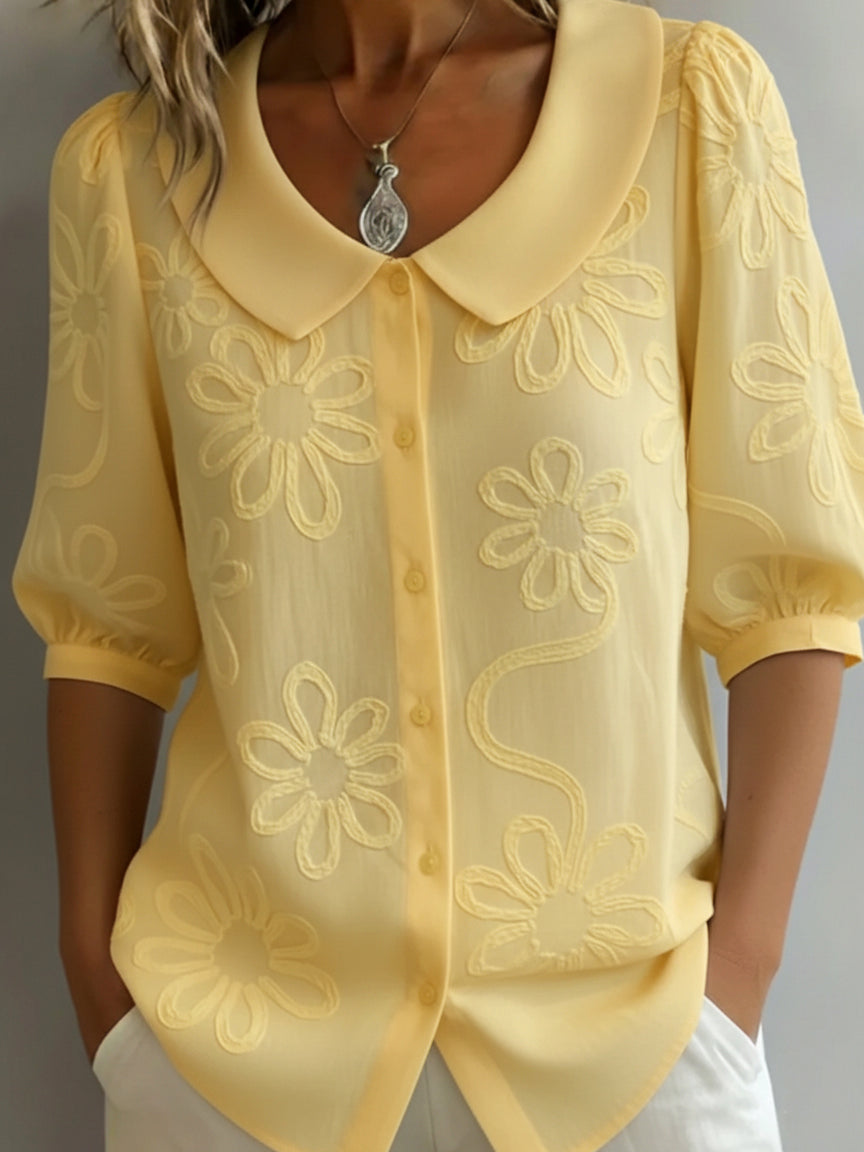 AURÉLIE™ – Lightweight Floral Everyday Blouse